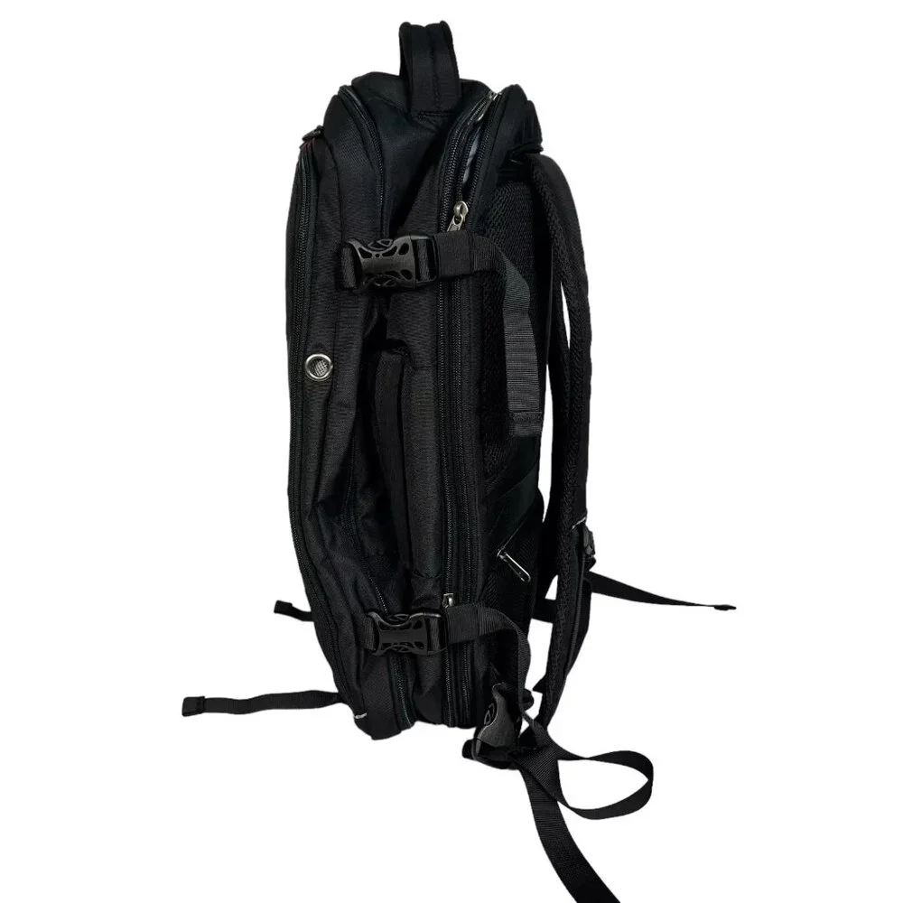 Maelstrom KB-05 Unisex Black Nylon Adjustable Strap Travel Backpack - Picture 5 of 13